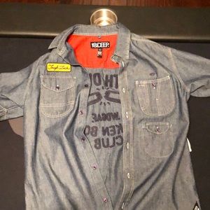 Short Sleeved Denim Shirt